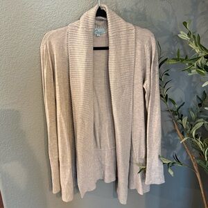 Joan Vass Open-Front Cardigan